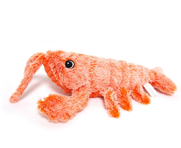 Electric Jumping Shrimp with  USB Charging for pets |  Simulation Lobster | Cat Plush Toy by Pawtopia